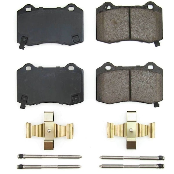 Powerstop BRAKE PADS FMSI Number D1053B; Carbon-Fiber Ceramic; Set Of 4; With Premium Stainless Steel Hardware 17-1053B - main